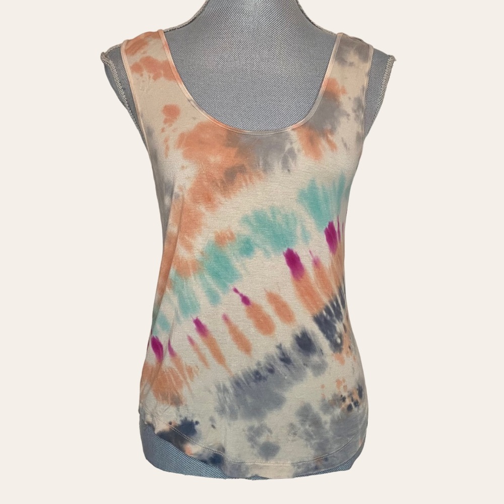 American Rag Tie Dye Open Back Tank Top